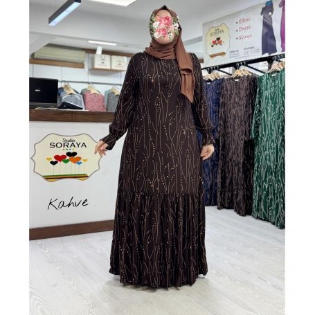 PRENSES VİSKON ELBİSE