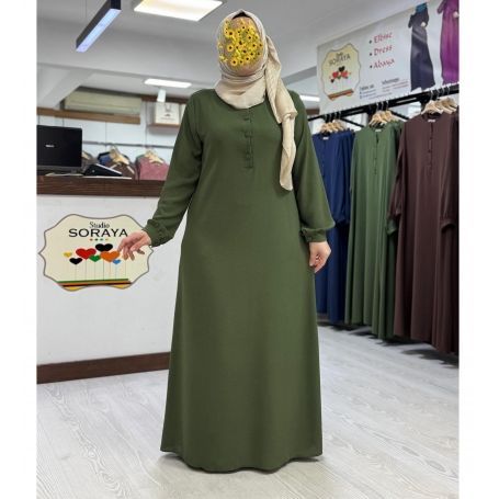 DÜĞMELİ GİYÇIK ELBİSE