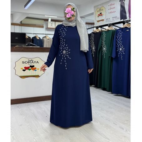 ÇİÇEK MODEL ELBİSE İNCİLİ